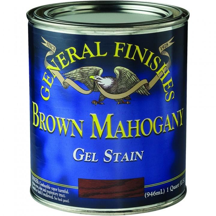 General Finishes Gel Stain, Brown Mahogany - 1 qt can