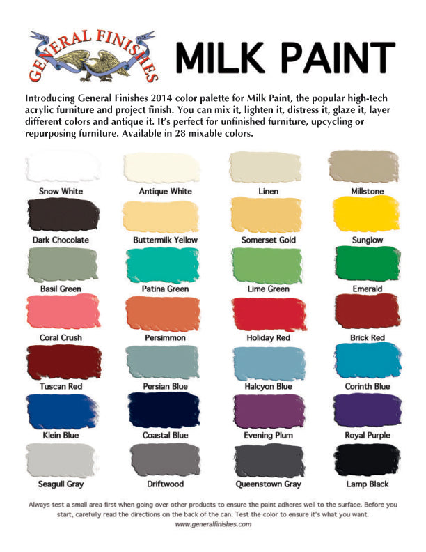 General Finishes Milk Paint All Colors Available Quick Shipping 